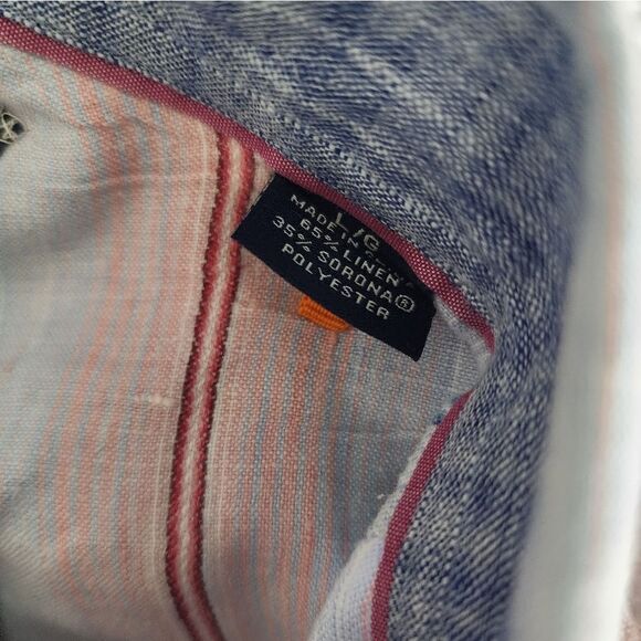 Tommy Bahama shirt linen blend long sleeve button down shirt - Picture 11 of 11